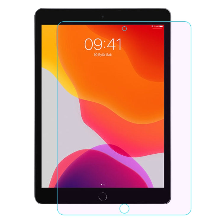 Para iPad 10.2 (2019) ENKAY Hat-Prince 0,33 mm 9H Dureza superficial 2.5D Película de vidrio templado anti-rayos azules a prueba de explosiones