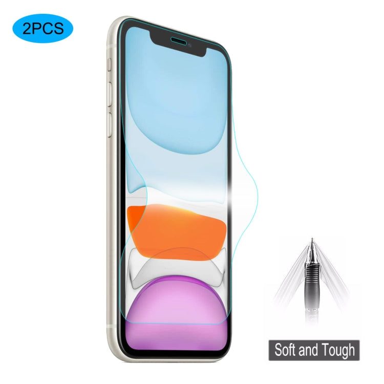 2 uds ENKAY Hat-Prince 0,1mm 3D Protector de pantalla completa película de hidrogel a prueba de explosiones, For iPhone 11 / iPhone XR, For iPhone 11 Pro / XS / X, For iPhone 11 Pro Max / XS Max
