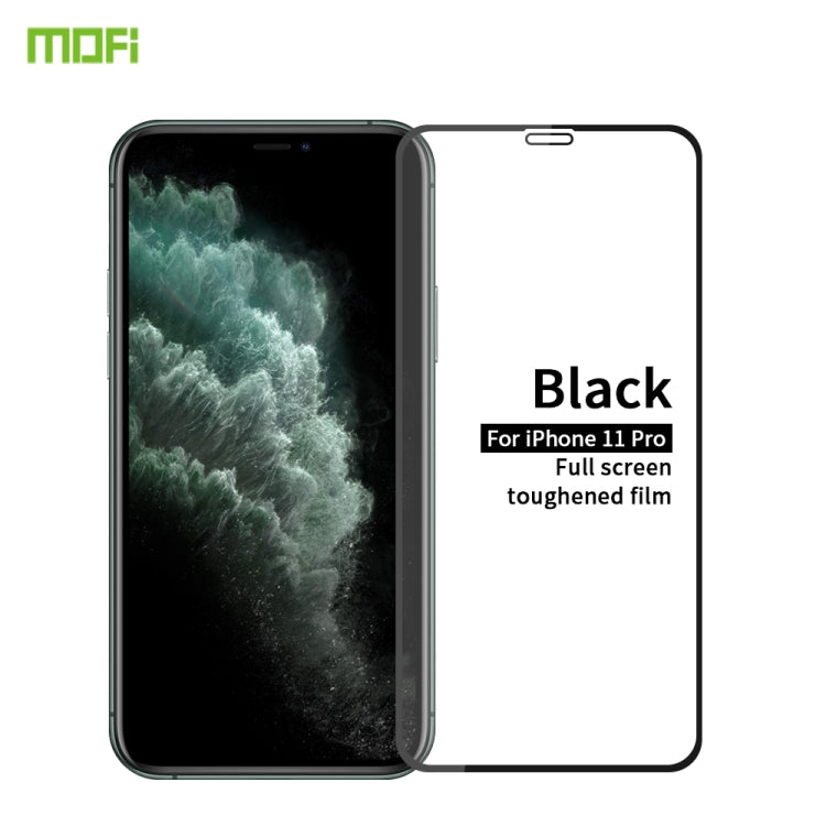 Película de vidrio templado de pantalla completa MOFI 9H 2.5D, For iPhone 11 Pro, For iPhone 11