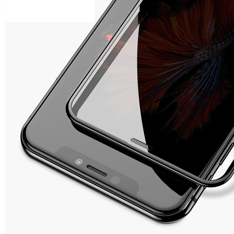 Para iPhone 11 Pro Max / XS Max mocolo 0,33 mm 9H 3D Película de vidrio templado antideslumbrante de privacidad con borde redondo