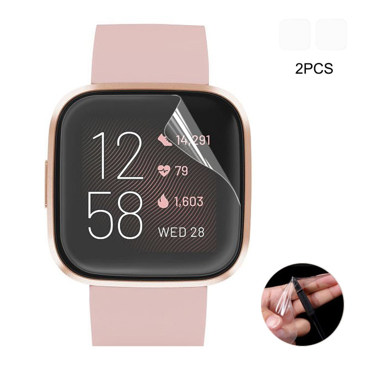 Para Fitbit Versa 2 2 PCS ENKAY Hat-Prince Protector de cobertura total de pantalla de película de TPU suave