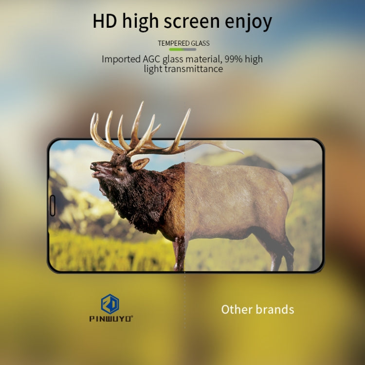 Película de vidrio templado curvo 3D PINWUYO 9H, For iPhone 11 Pro, For iPhone 11 Pro Max, For iPhone 11