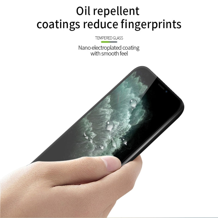 Película de vidrio templado de pantalla curva a prueba de explosiones MOFI 9H 3D, For iPhone 11 Pro, For iPhone 11 Pro Max, For iPhone 11