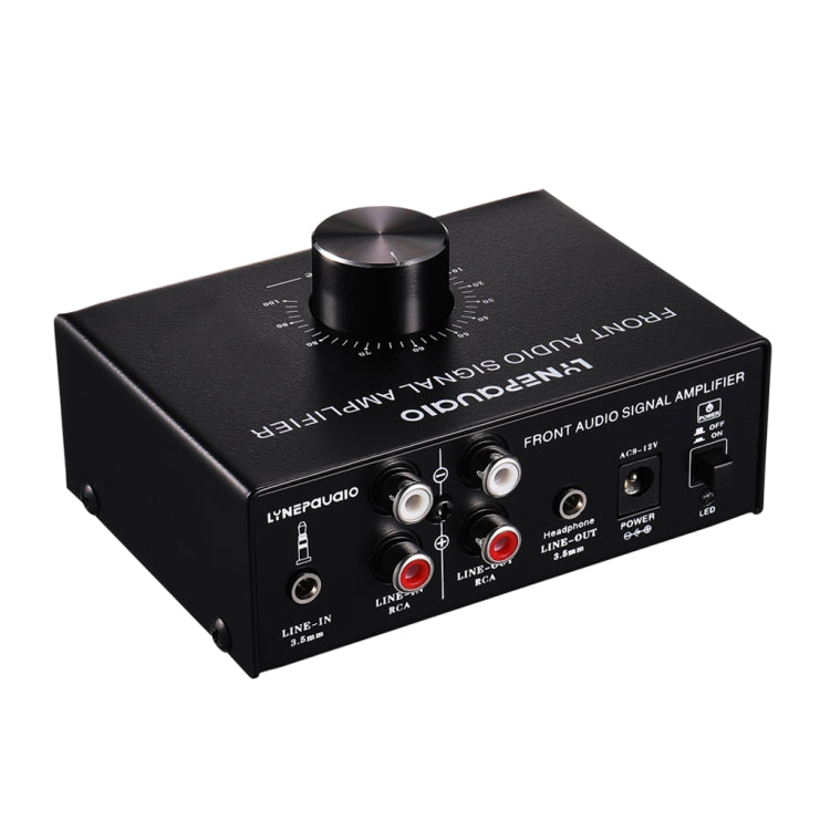 B015 Amplificador de señal estéreo frontal Amplificador de auriculares Amplificador de altavoz Auriculares Fuente de audio dual, B015