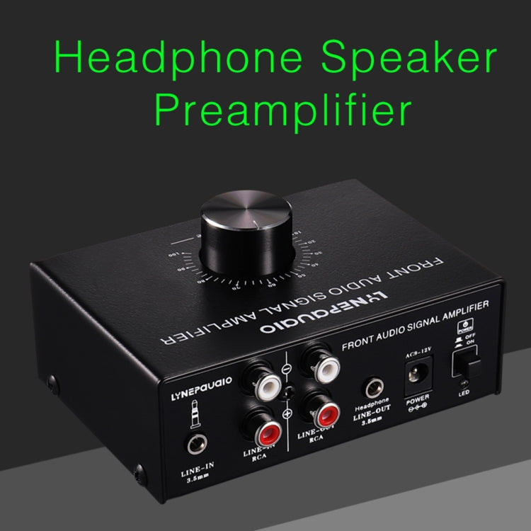 B015 Amplificador de señal estéreo frontal Amplificador de auriculares Amplificador de altavoz Auriculares Fuente de audio dual, B015