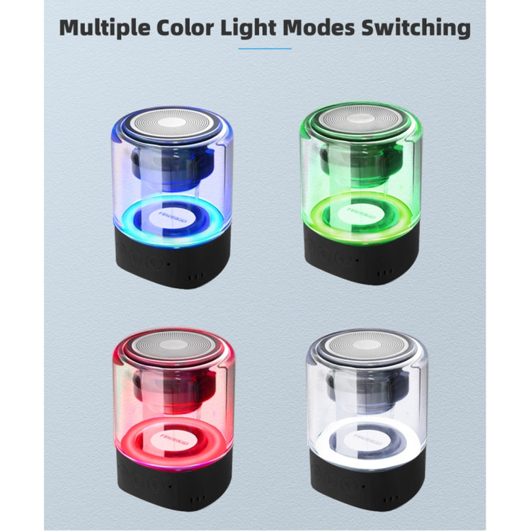 Altavoz Bluetooth de absorción magnética Fineblue MK-22 TWS con altavoz de luz LED
