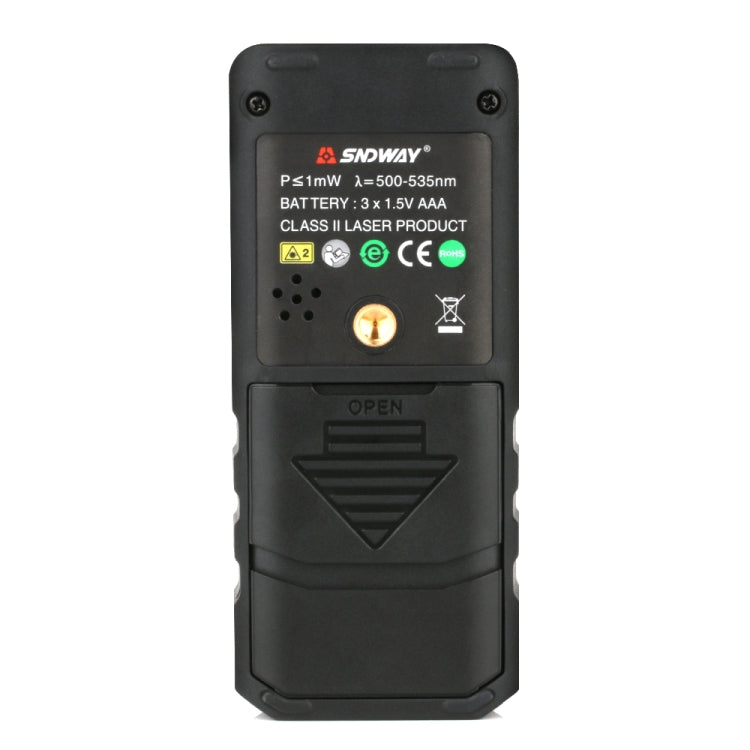 SNDWAY SW-100G Telémetro con sensor de cinta láser digital con luz verde
