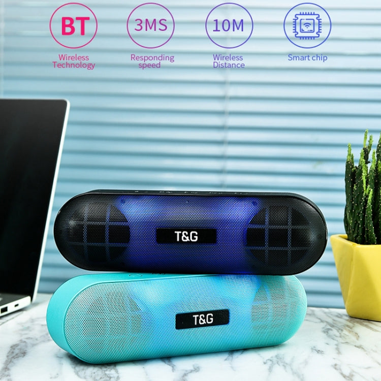 T&G TG148 Audio estéreo portátil Super Bass LED Lantern Pill Altavoz inalámbrico Bluetooth