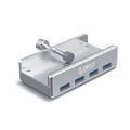 ORICO MH4PU-P Aleación de aluminio 4 puertos USB3.0 HUB tipo clip, MH4PU-P(Black), MH4PU-P(Silver)