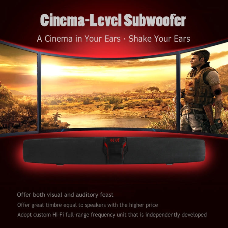 Nuevo Rixing NR7017 TWS Portable 10W Stereo Surround Soundbar Altavoz Bluetooth con micrófono