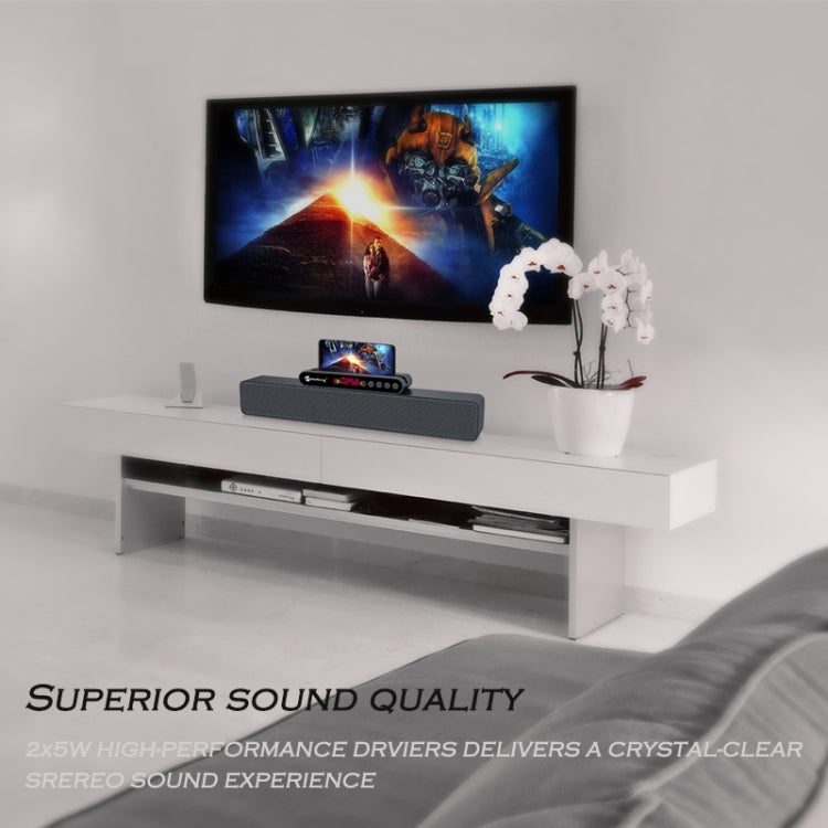 Newrixing NR5017 LED Bluetooth Altavoz portátil TWS Conexión Altavoz Sistema de sonido 10W Altavoz envolvente estéreo