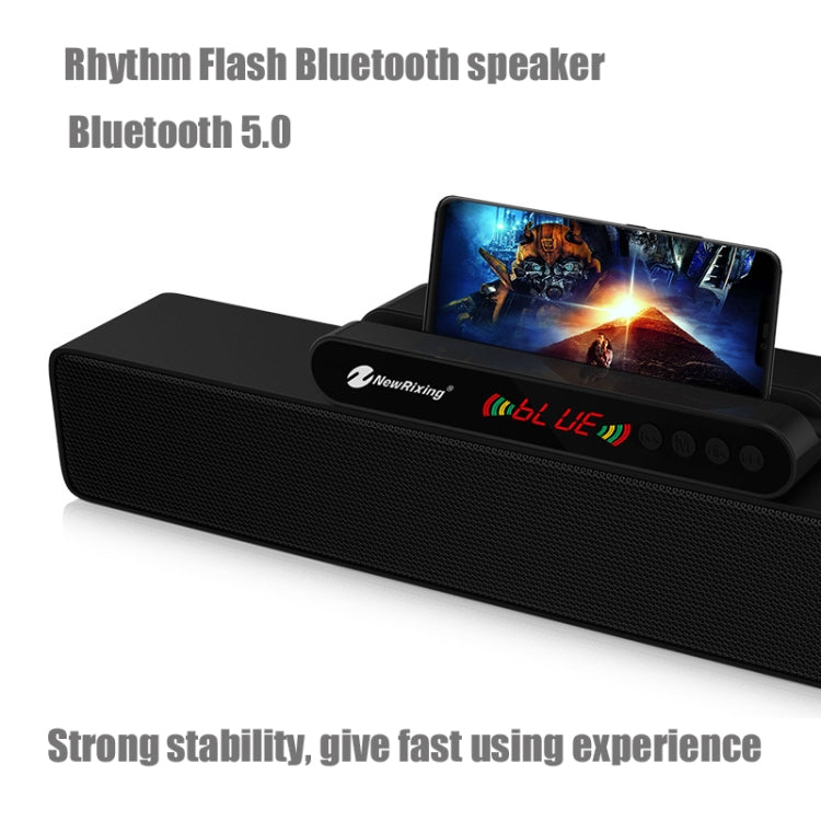 Newrixing NR5017 LED Bluetooth Altavoz portátil TWS Conexión Altavoz Sistema de sonido 10W Altavoz envolvente estéreo