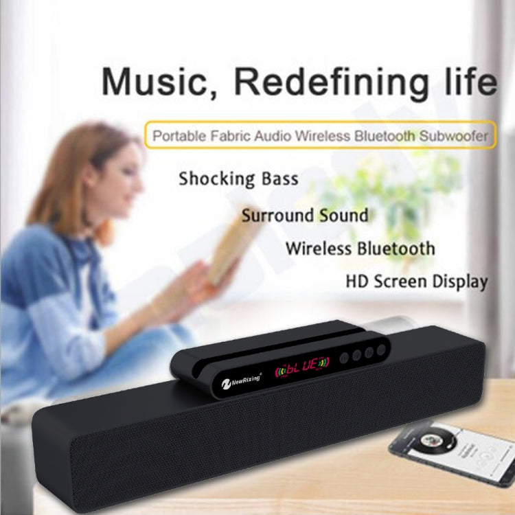 Newrixing NR5017 LED Bluetooth Altavoz portátil TWS Conexión Altavoz Sistema de sonido 10W Altavoz envolvente estéreo