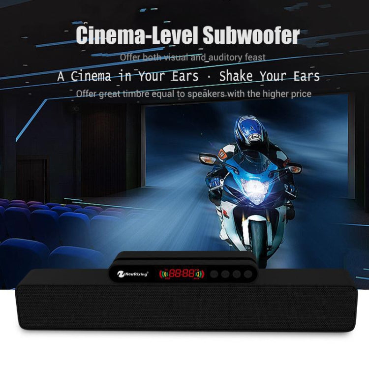 Newrixing NR5017 LED Bluetooth Altavoz portátil TWS Conexión Altavoz Sistema de sonido 10W Altavoz envolvente estéreo