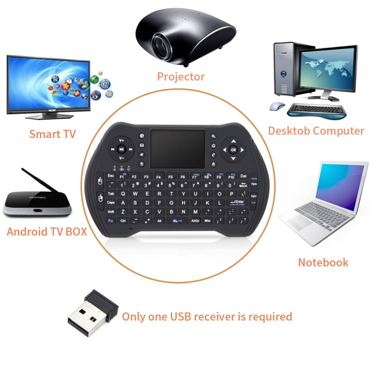 MT10 Fly Air Mouse 2,4 GHz Mini teclado inalámbrico teclado multifunción Fly Air Mouse