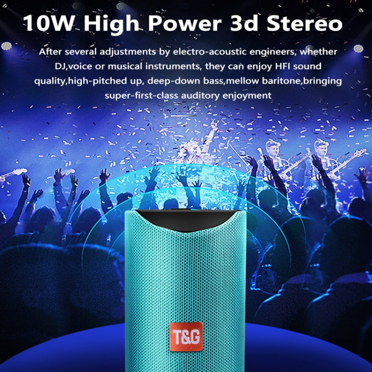 TG113 Altavoces Bluetooth portátiles Altavoz estéreo impermeable para exteriores MP3 Bass Sound Box con radio FM
