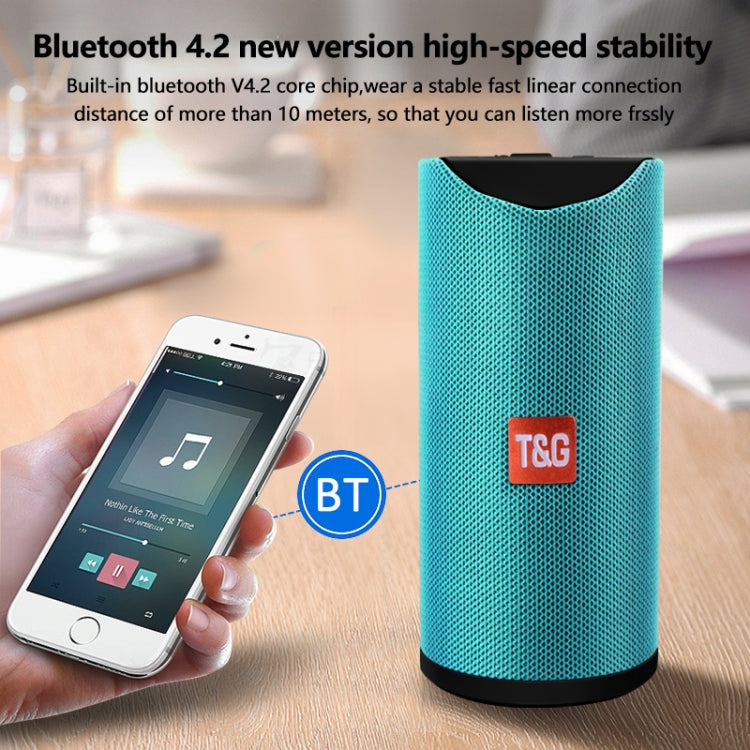 TG113 Altavoces Bluetooth portátiles Altavoz estéreo impermeable para exteriores MP3 Bass Sound Box con radio FM