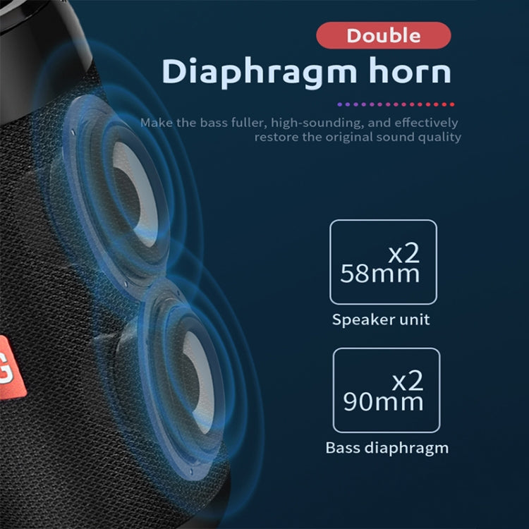 TG113C columna portátil Bluetooth Mini altavoz FM Radio impermeable Subwoofer soporte para teléfono inalámbrico Loundpeakers