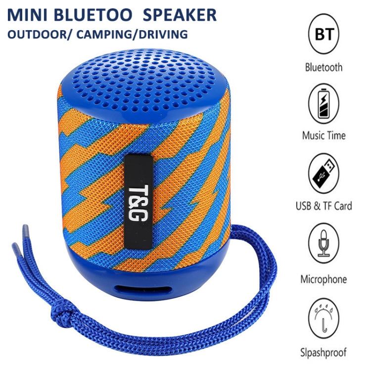 T&G TG129 Altavoz de música inalámbrico portátil manos libres con MIC, compatible con tarjeta TF FM