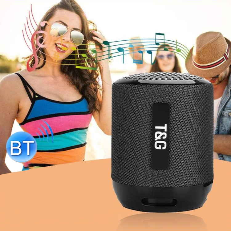 T&G TG129 Altavoz de música inalámbrico portátil manos libres con MIC, compatible con tarjeta TF FM