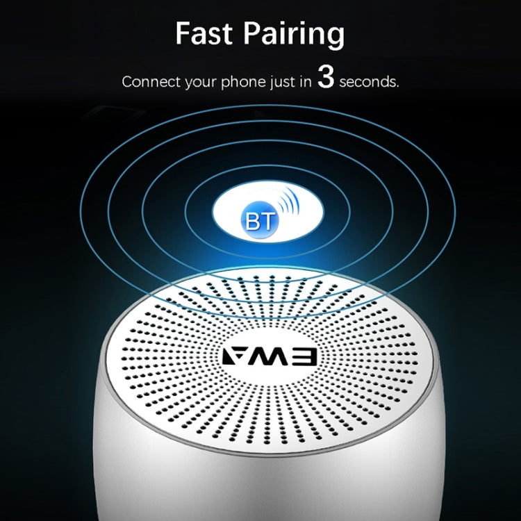 EWA A103 Altavoz portátil con Bluetooth Inalámbrico Heavy Bass Bomm Box Subwoofer Llamada de teléfono Sonido envolvente Altavoz de ducha Bluetooth