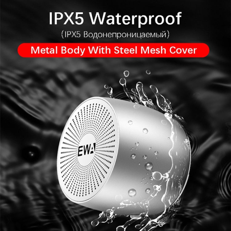 EWA A103 Altavoz portátil con Bluetooth Inalámbrico Heavy Bass Bomm Box Subwoofer Llamada de teléfono Sonido envolvente Altavoz de ducha Bluetooth