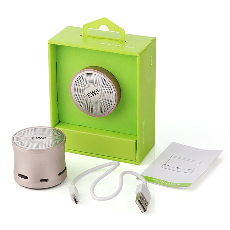 EWA A109M Altavoz portátil con Bluetooth Inalámbrico Heavy Bass Bomm Box Subwoofer Llamada de teléfono Sonido envolvente Altavoz de ducha Bluetooth