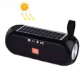 T&G TG182 Columna portátil Caja de música estéreo inalámbrica Energía solar a prueba de agua USB AUX FM radio super bass