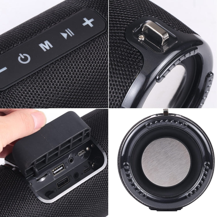 T & G TG125 Altavoz de columna portátil 20W Altavoz Bluetooth Reproductor de música Caja de altavoces con Radio FM Aux TF Subwoofer Altavoz de graves
