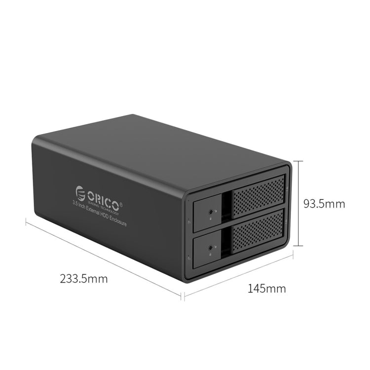 Caja de disco duro externo ORICO 9528U3 de 3,5 pulgadas