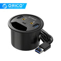 ORICO DESK-2U1C HUB multifunción con ojal de alimentación de escritorio