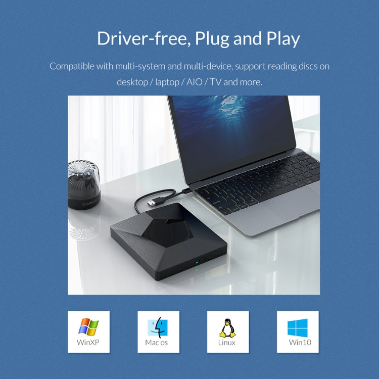Controlador de CD externo ORICO XD007 USB3.0