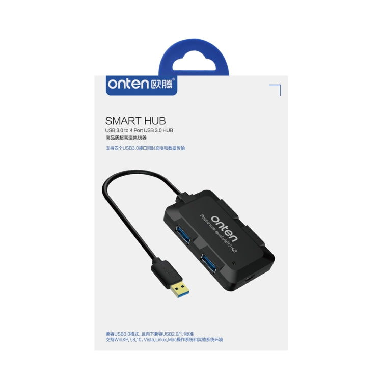 Adaptador Onten 8102B USB 3.0 a USB 3.0 x 4