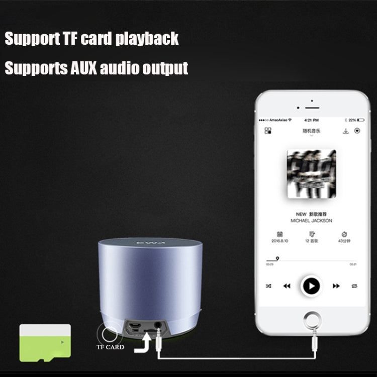 EWA A3 Mini Altavoces 8W 3D Estéreo Música Surround Inalámbrico Bluetooth Altavoces Portátil Sonud Bass Soporte TF Tarjetas USB
