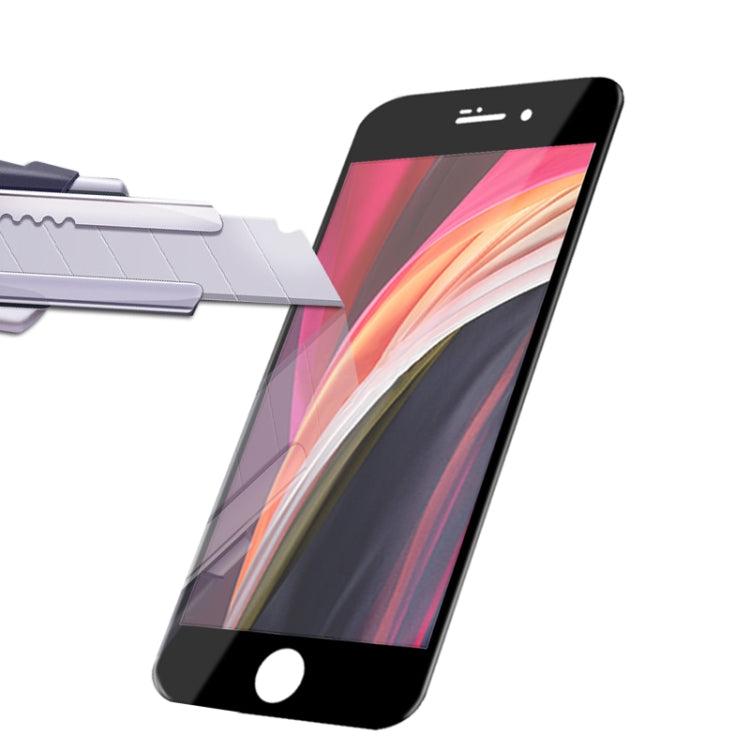 Para iPhone SE 2020 mocolo 0,33 mm 9H 2.5D Película de vidrio templado con pegamento completo, 1pcs