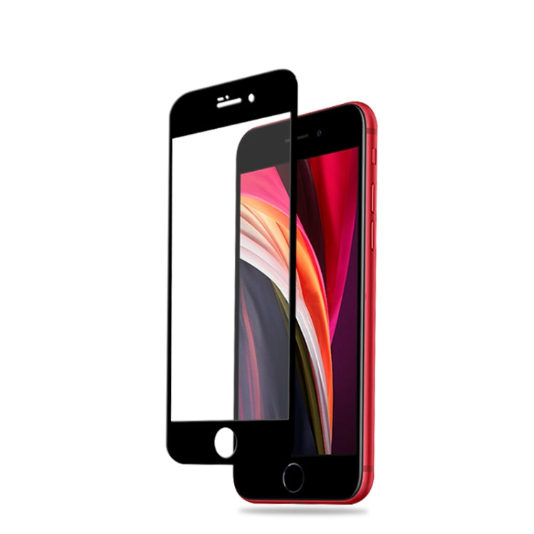 Para iPhone SE 2020 2 piezas mocolo 0,33 mm 9H 2.5D Película de vidrio templado con pegamento completo, 2pcs