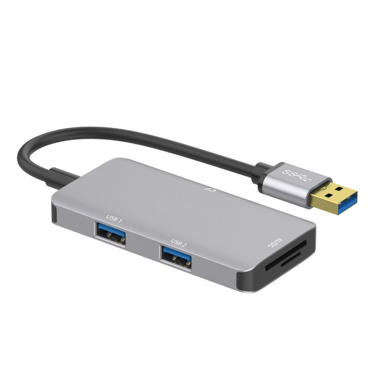 Onten 8107 USB3.0 HUB con lector de tarjetas CF SD TF, 8107