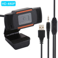 HXSJ A870 Webcam HD 480P PC cámara con micrófono de absorción micrófono para Skype para Android TV cámara de ordenador giratoria cámara Web USB, 480P