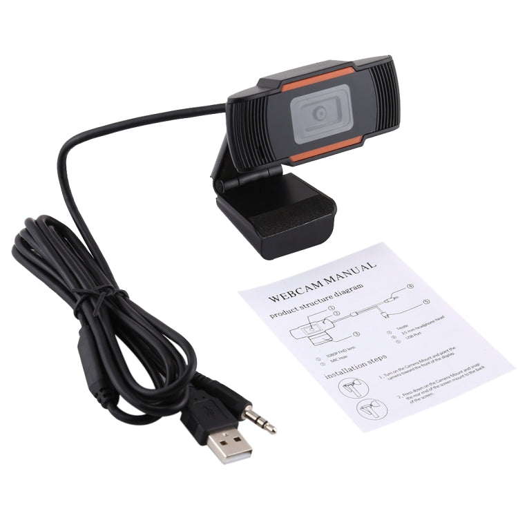 HXSJ A870 Webcam HD 480P PC cámara con micrófono de absorción micrófono para Skype para Android TV cámara de ordenador giratoria cámara Web USB, 480P
