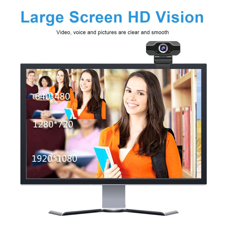 Cámara web HD 1080P con micrófono incorporado, cámara Web inteligente, transmisión USB, cámara en vivo de belleza para computadora, Android TV