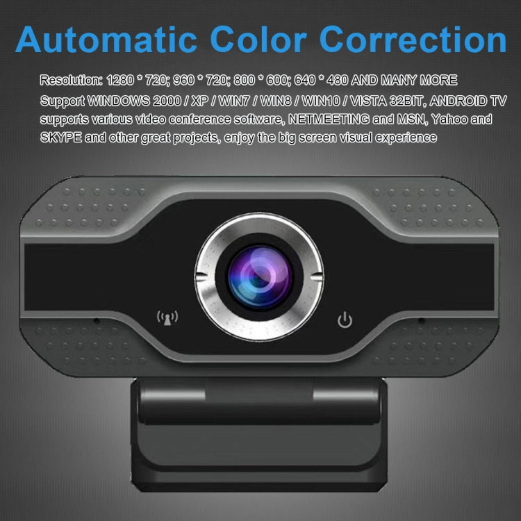 Cámara web HD 1080P con micrófono incorporado, cámara Web inteligente, transmisión USB, cámara en vivo de belleza para computadora, Android TV