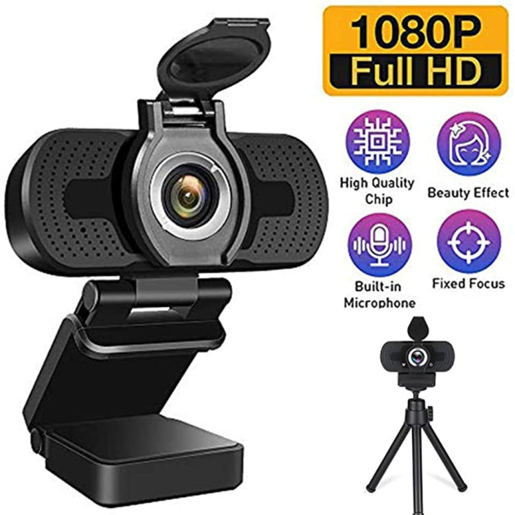 Cámara Web Full HD 1080P con micrófono con cancelación de ruido, cámara en vivo para transmisión por Skype para ordenador, Android y TV