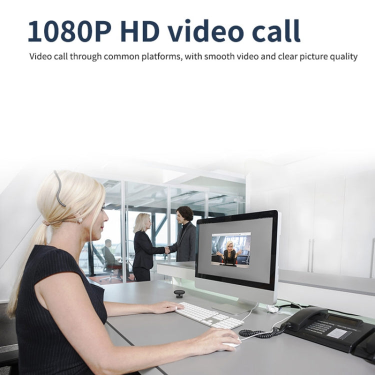 Cámara web Full HD 1080P Micrófono incorporado Cámara web inteligente Transmisión USB Cámara en vivo con cancelación de ruido