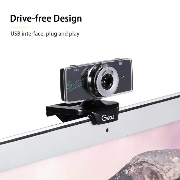 B01 HD Webcam Micrófono incorporado Cámara web inteligente Transmisión USB Cámara en vivo con cancelación de ruido