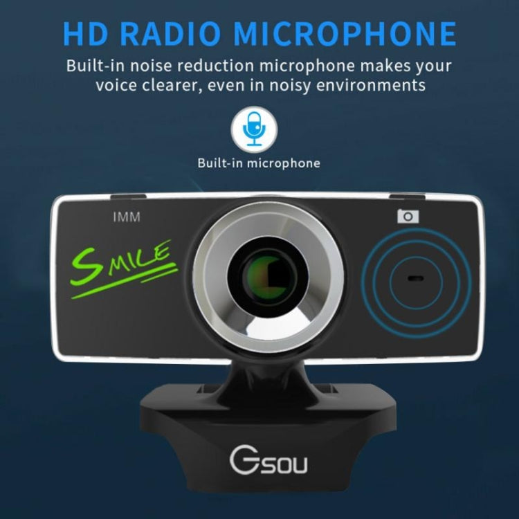 B01 HD Webcam Micrófono incorporado Cámara web inteligente Transmisión USB Cámara en vivo con cancelación de ruido