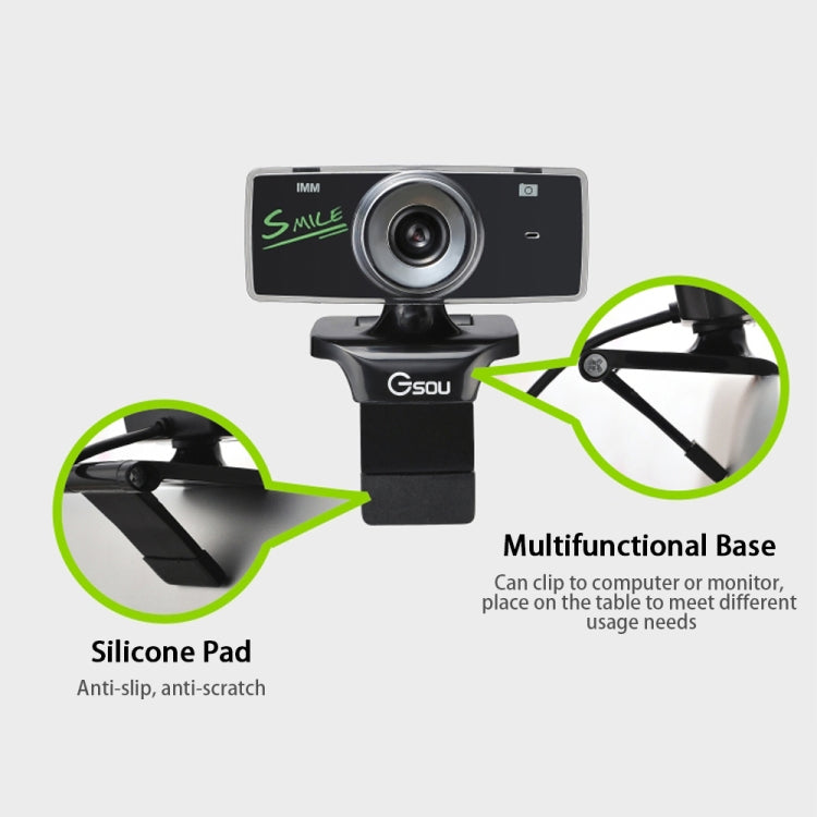 B01 HD Webcam Micrófono incorporado Cámara web inteligente Transmisión USB Cámara en vivo con cancelación de ruido