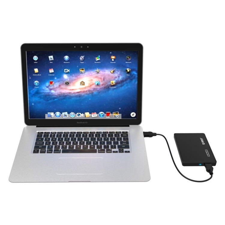 ORICO 2588US3-V1 Caja de disco duro USB3.0 de 2,5 pulgadas, Silver, Red, Blue, Black