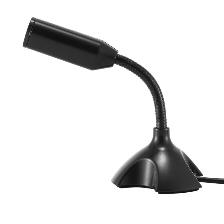 Mini soporte de micrófono capacitivo USB dedicado para PC, portátil, portátil, grabación de chat en línea, dispositivo con cable negro
