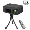 Mini proyector portátil A2000, 800 lúmenes, compatible con 1080P LCD, 50000 horas de vida útil, proyector de vídeo de cine en casa para banco de energía, US Plug