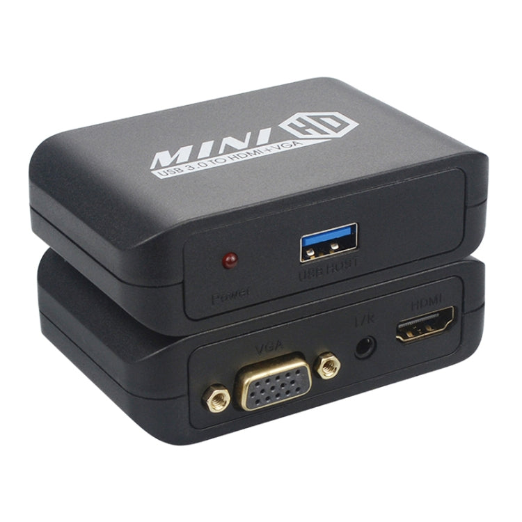 Adaptador USB3.0 a HDMI+VGA